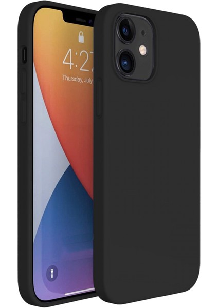 Apple iPhone 14 6.1'' İnce Mat Silikon Kılıf Siyah
