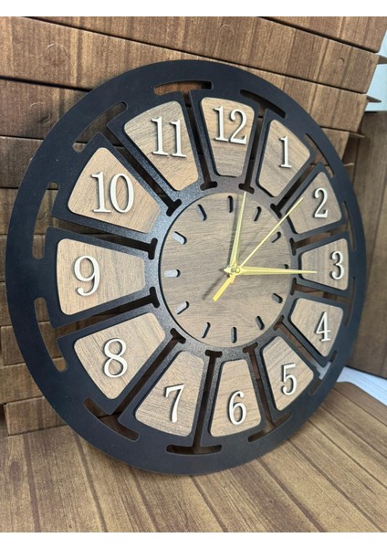 Ahşap Dekoratif Duvar Saati