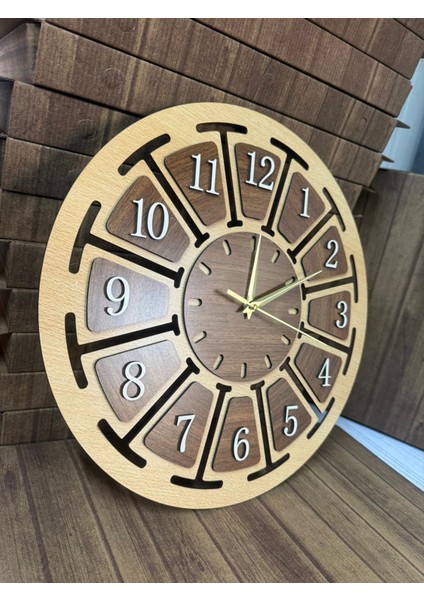 Ahşap Dekoratif Duvar Saati