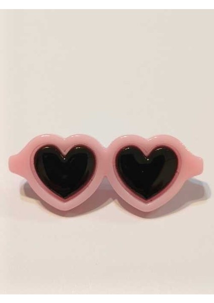 Kalp Gözlük Rozet. Kalp Rozet. Kadın Broş, Pin.