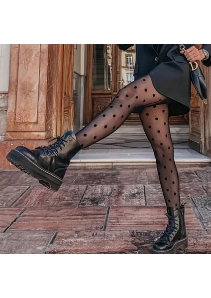 Penti Model Siyah Puantiyeli Içi Peluş Külotlu Çorap fırsatları