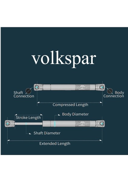 Polo 1996-1999 Model Arası Uyumlu 330N Bagaj Amortisörü Pistonu Takım