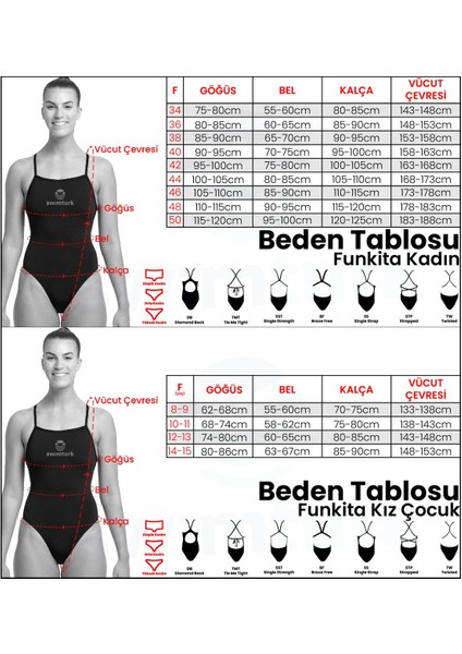 Tmt Streaky Strokes Kadın Yüzme Mayosu