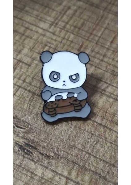 Gamer Panda Rozet. Mineli, Metal. Broş, Pin.