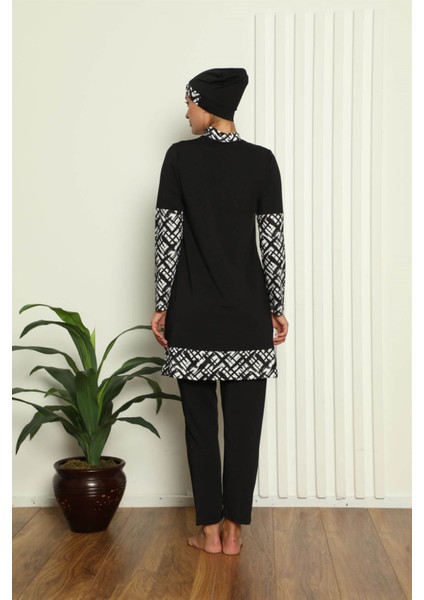 Tam Tesettür Dijital Desenli Mayo 31039 modelleri