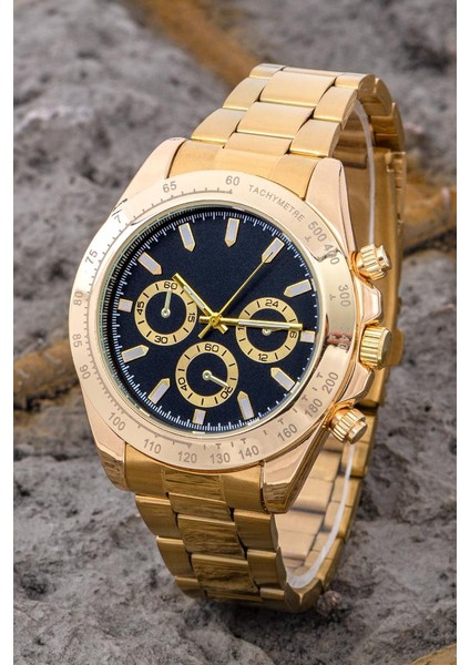 Erkek Kol Saati Çelik Kordon Çelik Kasa Spor Gold Renk ST-304248