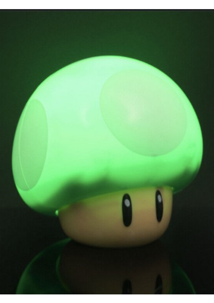 Super Mario Mantarı Gecelambası USB Şarjlı, Taşınabilir, Sesli Dekoratif Lamba