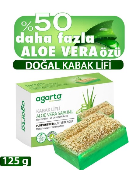 Agarta Kabak Lifli Aloe Vera Sabunu 125 gr