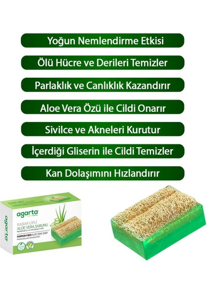 Agarta Kabak Lifli Aloe Vera Sabunu 125 gr