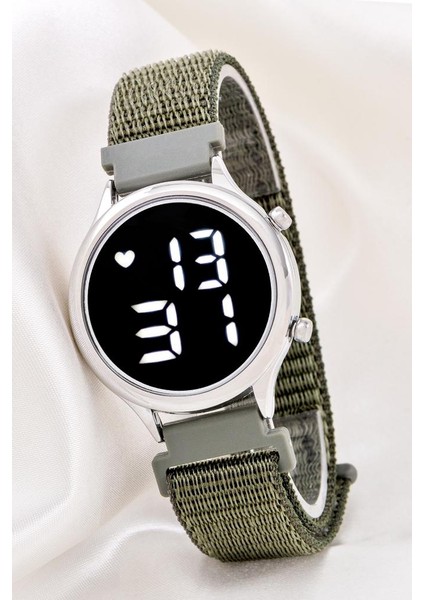 Unisex Tuşlu LED Takvimli Silikon Çocuk Yetişkin Kol Saati Bileklik ST-304183 indirimleri