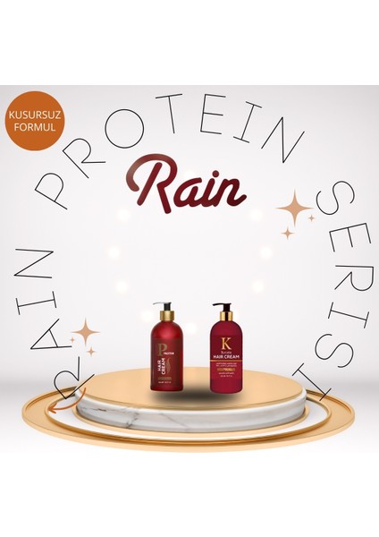 Protein Serisi: Saçlarınızı Güçlendiren Durulanmayan Protein ve Keratin Saç Kremi 2'li Bakım Seti