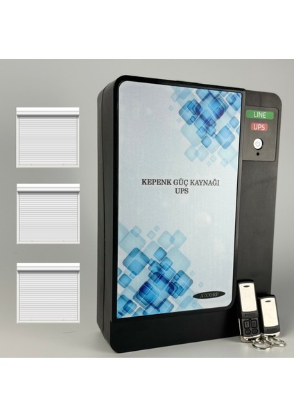 1000WATT Kepenk Güç Kaynağı 2 Kumandalı 3 Kepenk Bağlanır