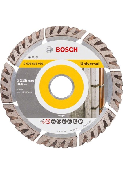 Standard Seri Genel Yapı Malzemeleri İçin Elmas Kesme Diski 125 mm