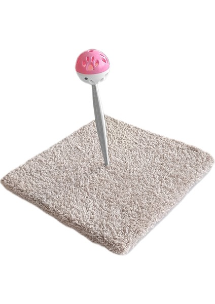 Yaylı Toplu Hacıyatmaz Kedi Aktivite Oyuncağı 16 x 20 cm Bej indirimleri