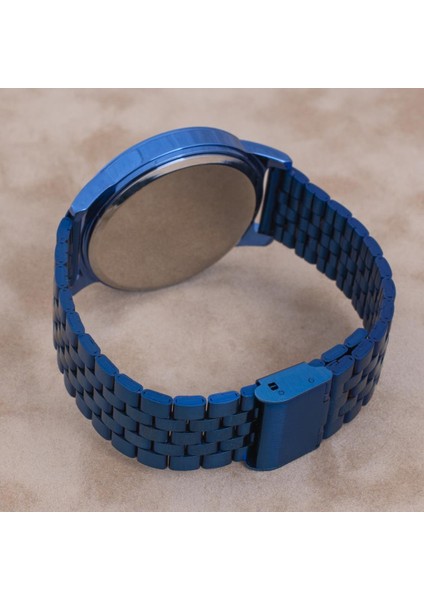 Lacivert Çelik Kordonlu Dokunmatik LED Unisex Kol Saati ST-303920 modelleri
