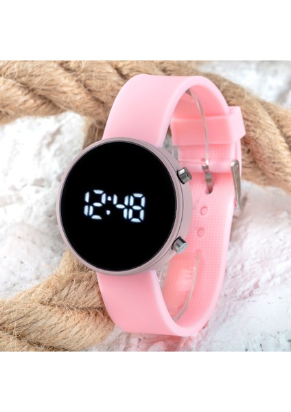 LED Watch Toz Pembe Renk Genç Kız Büyük Çocuk Kol Saati ST-303795 fiyatları