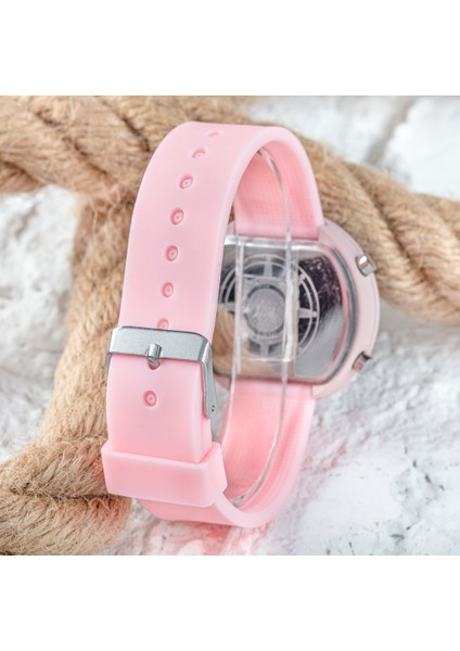 LED Watch Toz Pembe Renk Genç Kız Büyük Çocuk Kol Saati ST-303795 modelleri