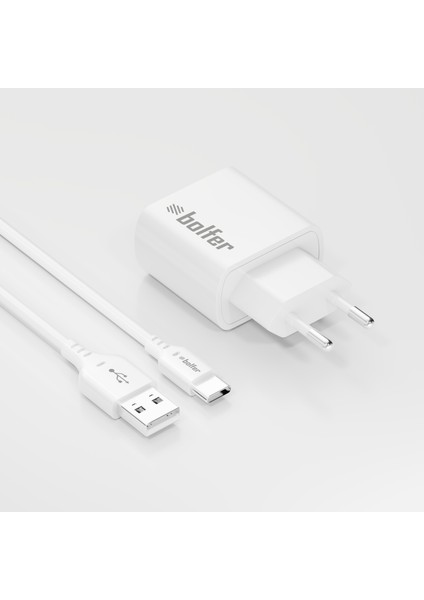 USB Ev Tipi Şarj Aleti Type-C Qc 3.4 A 18 W