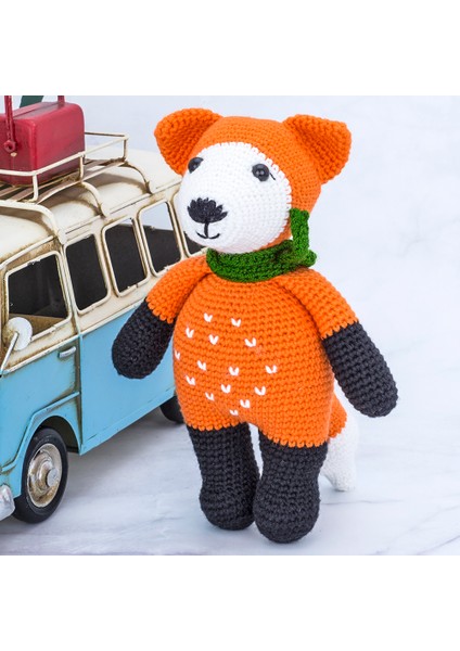 Sevimli Mister Fox Organik Oyuncak Tilki Uyku Arkadaşı Boyutları Y:17CM x G:12CM