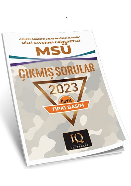 Msü Çıkmış Sorular / 2023