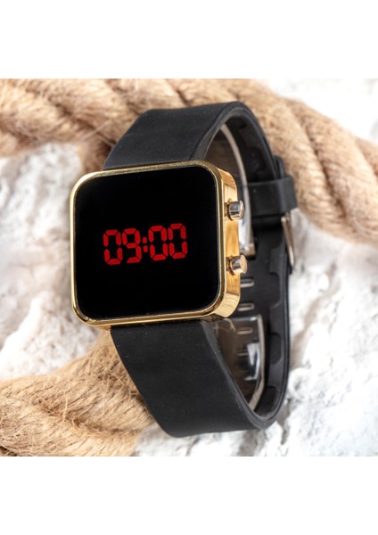 Spectrumwatch LED Mini Gold Black Kadın Genç Kız Unisex Kol Saati ST-303504