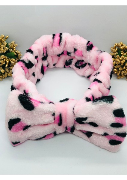 Leoparlı Peluş Fiyonklu Lastikli Bandana fiyatları