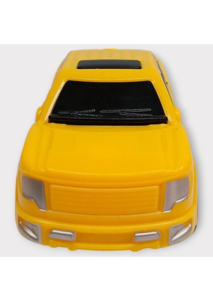 Çek Bırak Arabalar 10 cm - Sarı Pick-Up