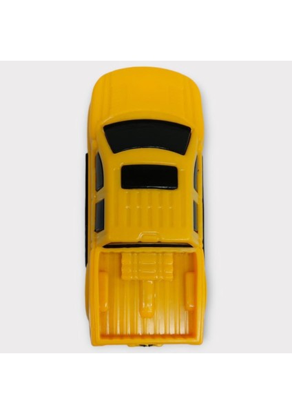 Çek Bırak Arabalar 10 cm - Sarı Pick-Up
