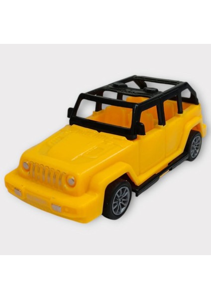 Çek Bırak Arabalar 10 cm - Sarı Jeep