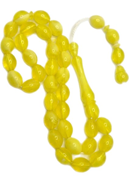 Limon Sarısı Beyzi Toz Kehribar Tesbih modelleri