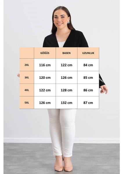 For Esra Bıg Trend Kadın Büyük Beden Kol Etek Ucu Zigzag Taş Detay Ön Açık Esnek Viskon Midi Boy Hırka modelleri