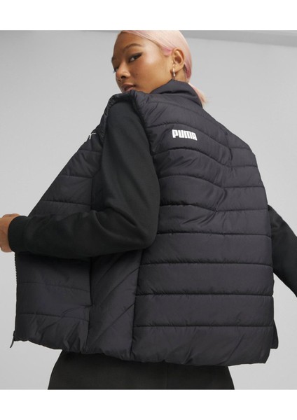 Siyah Kadın Dik Yaka Normal Bel Regular Fit Yelek 84894101 Ess Padded Vest fiyatları