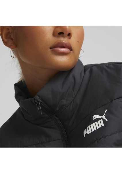 Siyah Kadın Dik Yaka Normal Bel Regular Fit Yelek 84894101 Ess Padded Vest modelleri