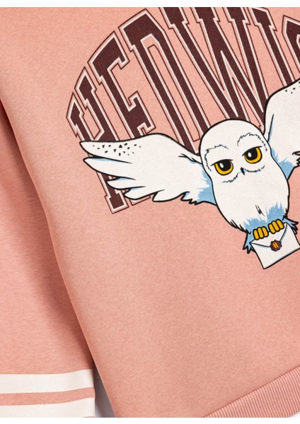 Baskılı Kız Çocuk Pembe Sweatshırt 5WKG10376AK fiyatları