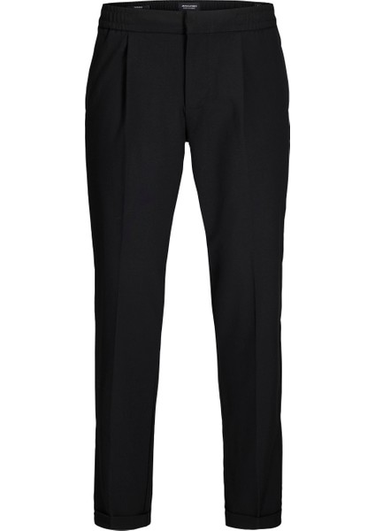 Normal Bel Katlamalı Paça Siyah Erkek Pantolon Jpstace Jjdıego Chıno Styd AW24 Ln