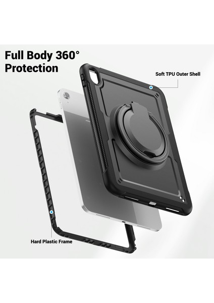 iPad 10.9 Pc Tpu Kalem Tutucu Omuz Askısı Tablet Kılıfı (Yurt Dışından) modelleri