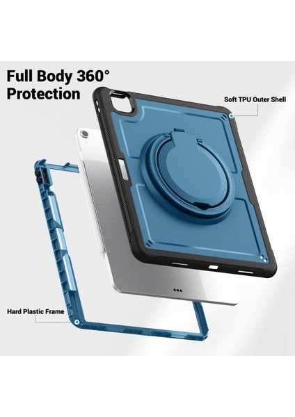 iPad Air 13 Omuz Askılı Pc Tpu Tablet Kılıfı (Yurt Dışından)