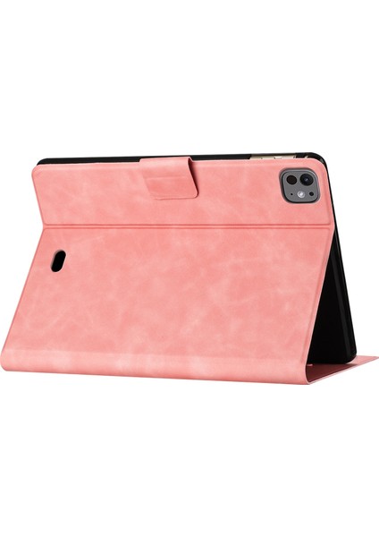 iPad Pro 11 Çift Kedi Baskılı Mikrofiber Deri Akıllı Tablet Kılıfı (Yurt Dışından)