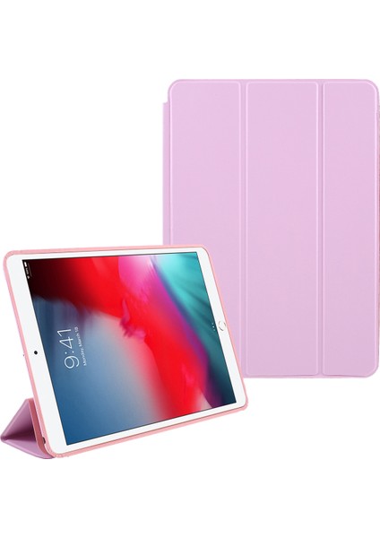 iPad 10.2 Için Pu Deri Üç Katlı Folyo Darbeye Dayanıklı Stand Tablet Kılıfı (Yurt Dışından)