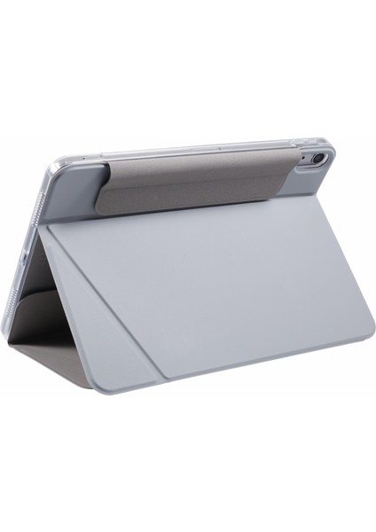 iPad AIRCASE Çoklu Görüntüleme Standı Pu Deri Çıkarılabilir Gri Tablet Kılıfı (Yurt Dışından)