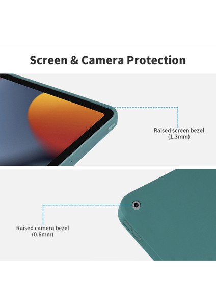 iPad 10.2 YUMUŞAK Sıvı Silikon Tampon Slim Fit Darbeye Dayanıklı Koruyucu Telefon Tablet Kılıfı (Yurt Dışından) indirimleri