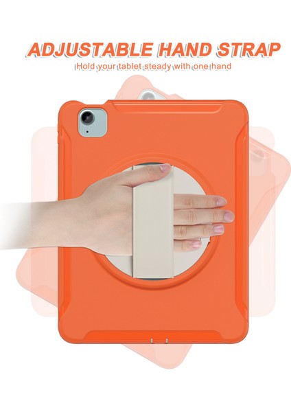 iPad Air 11 AIRIPAD Pro 11 DÖNER Pc Tpu El Kayışlı Turuncu Tablet Kılıfı (Yurt Dışından)