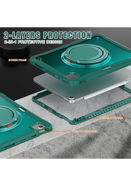 iPad Air 11 AIRIPAD Pro 11 CASE Döner Gece Yarısı Yeşili Için Tablet Kılıfı (Yurt Dışından) fiyatları