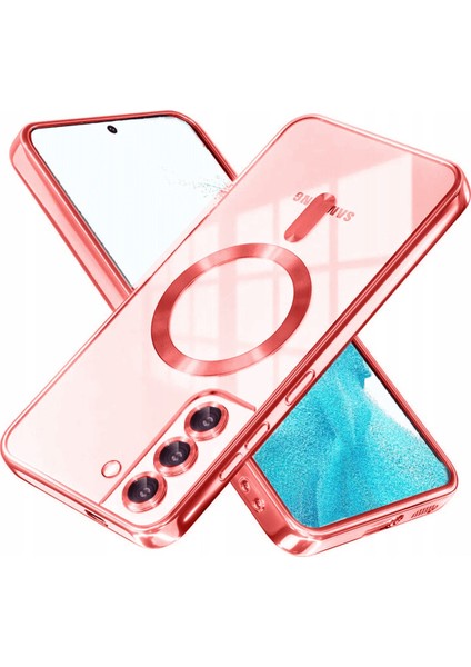 Samsung Galaxy S22 Uyumlu Kılıf Arkası Şeffaf Kamera Korumalı Magnetic Kapak