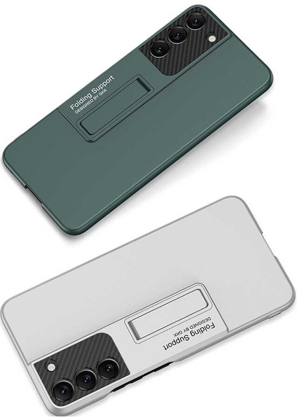 Galaxy S22 Kılıf Standlı Tasarımlı Premium Kalite Kapak