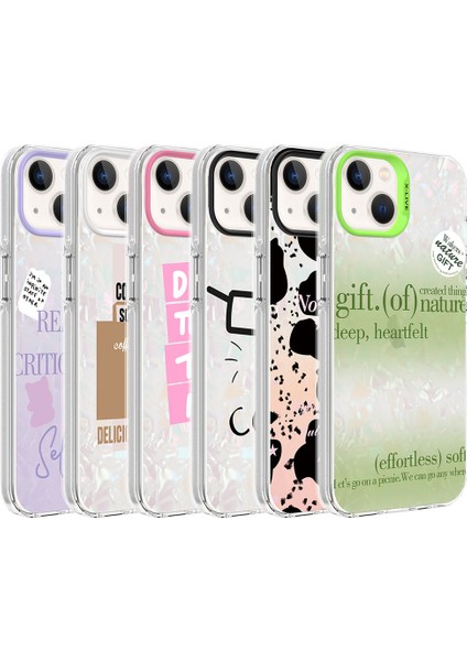Apple iPhone 13 / 14 Uyumlu Kılıf Mermer Desenli Zore Marbello Kapak