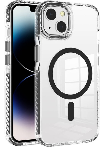 Apple iPhone 13 / 14 Uyumlu Kılıf Magsafe Özellikli Airbagli Takılabilir Askı Aparatlı Hatreds Nana Kapak