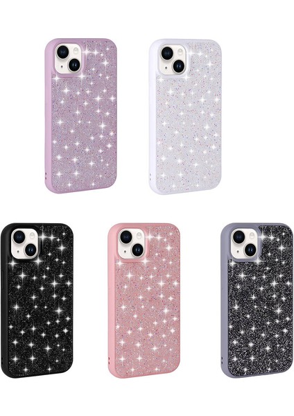 Apple iPhone 13 / 14 Uyumlu Kılıf Parlak Taşlı Tasarım Hatreds Pırlanta Kapak