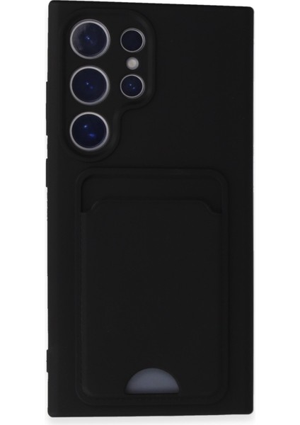 Samsung Galaxy S24 Ultra Kılıf Kart Bölmeli Renkli Silikon Kapak