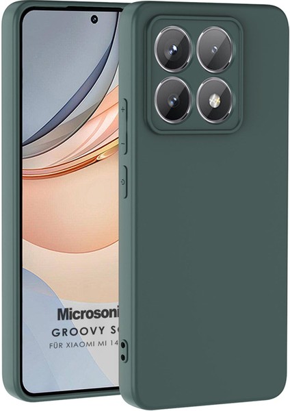 Xiaomi 14T Pro Kılıf Groovy Soft Koyu Yeşil